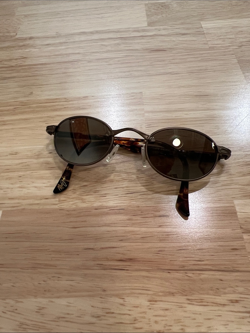 Maui Jim Brown Tortoiseshell Oval Sunglasses